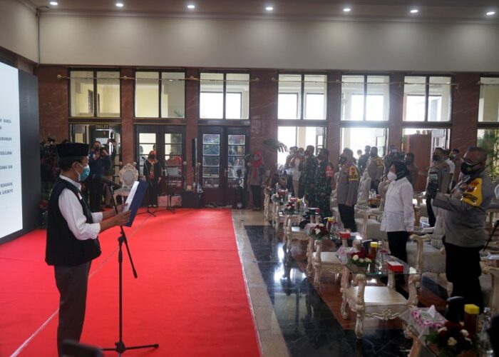 Deklarasi Jogo Suroboyo Damai di Lobby Lantai 2 Balai Kota Surabaya /Ist