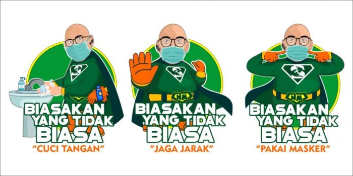 Desain New Man "Biasakan yang Tidak Biasa" yang dipatenkan/ist
