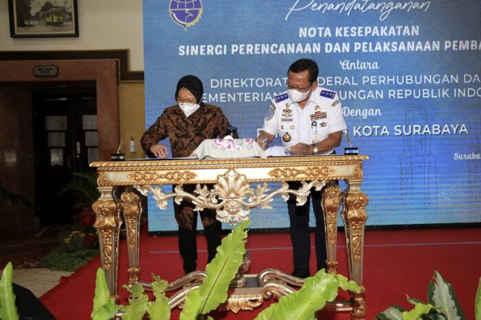 Wali Kota Risma dan Dirjen Kemenhub tandatangani MoU/ist