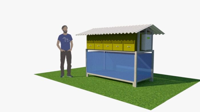 Rancangan KOMBO, tempat budidaya larva BSF /dok. Humas ITS