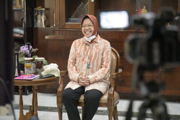 Wali Kota Risma saat cerita 1 dekade kepemimpinannya/ist