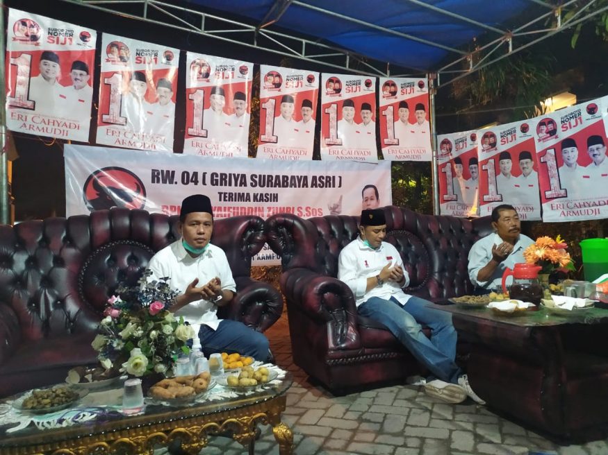 Eri Cahyadi saat safari politik di kandang lawan/ist