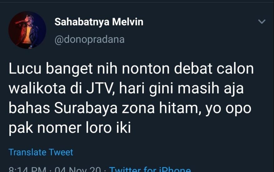 Screenshoot postingan salah satu nitizen/ist