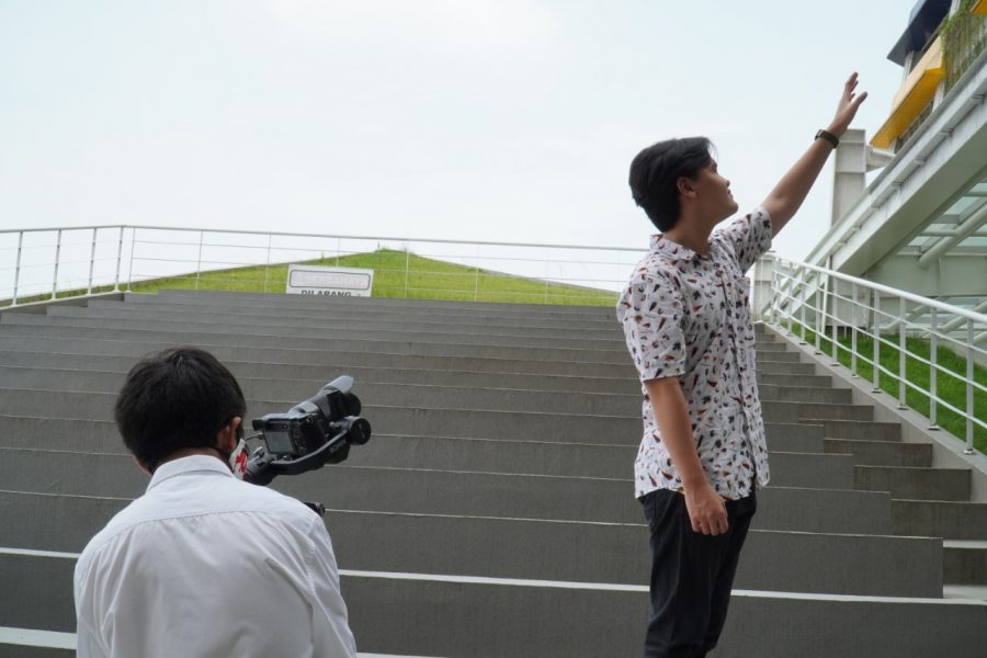Proses syuting video pendek 
