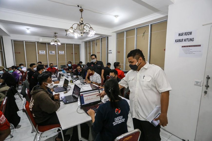 Kondisi Kamar Hitung PDIP Surabaya/ist