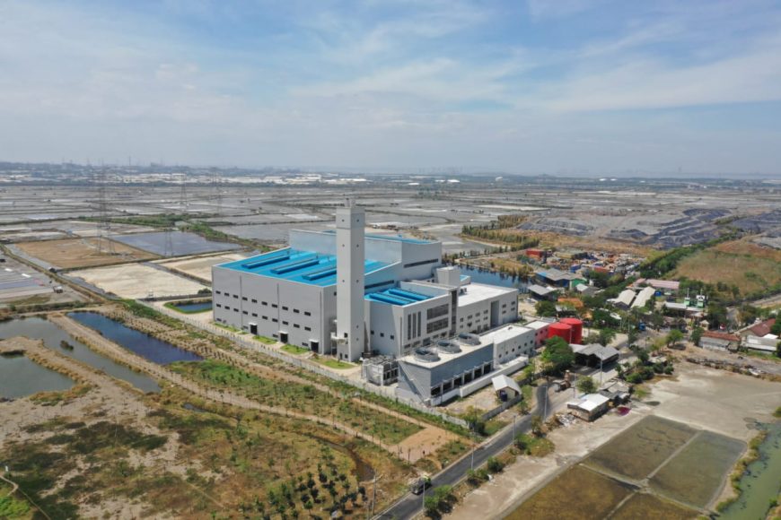 PLTSa Benowo yang sudah bisa menghasilkan listrik/ist