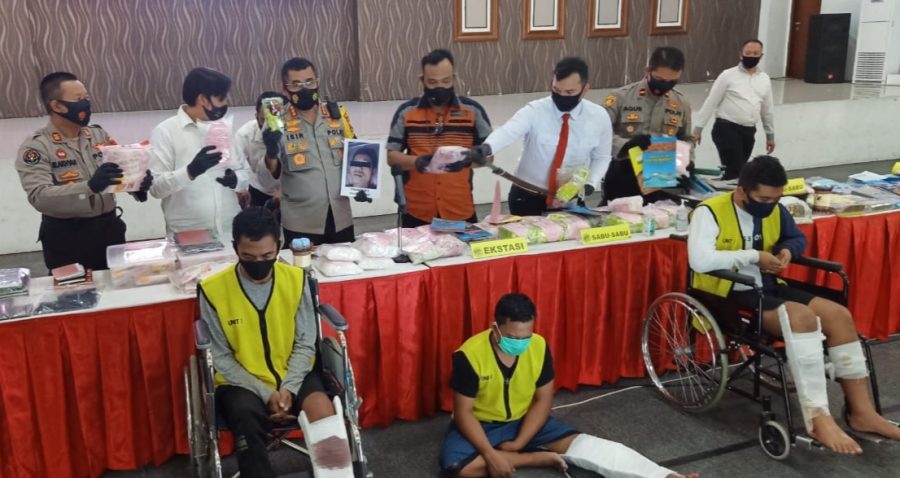 Dok. Polisi Surabaya ungkap kasus penyalahgunaan narkotika /Ist
