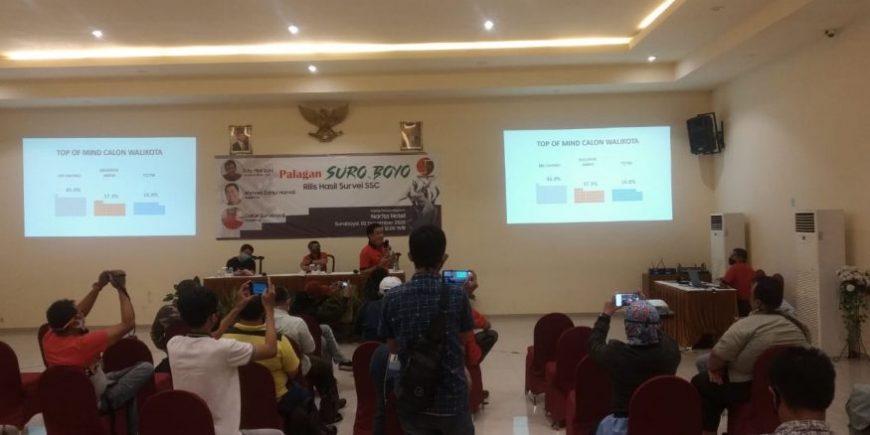 Para peneliti SSC saat memaparkan hasil surveinya/bicasurabaya.com