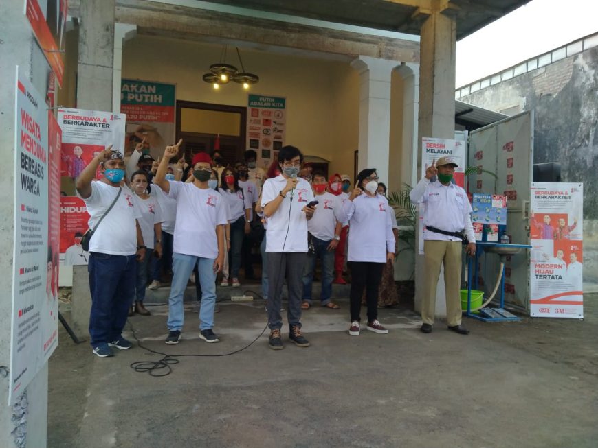 Gerakan Rabu Putih saat deklarasi/ist
