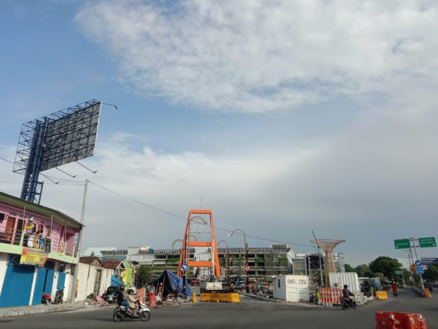 Jembatan Joyoboyo yang sudah hampir rampung/bicarasurabaya.com