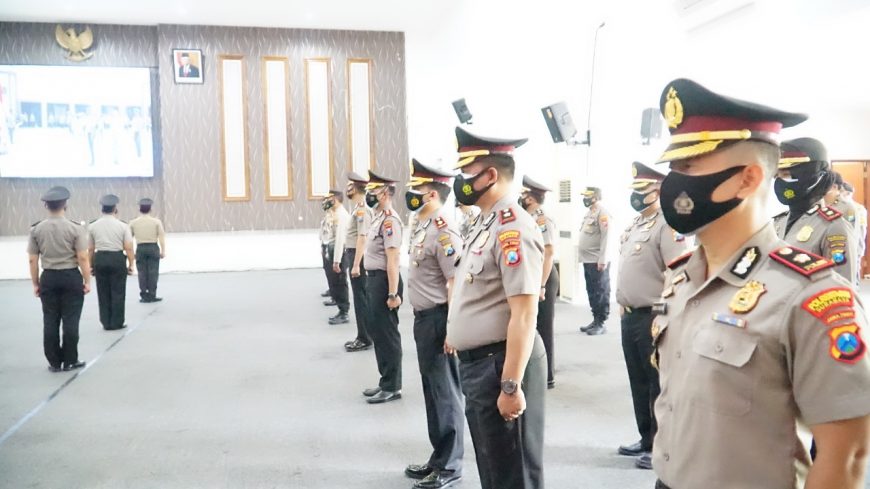 Upacara kenaikan pangkat berlangsung dengan menerapkan protokol kesehatan ketat /Ist