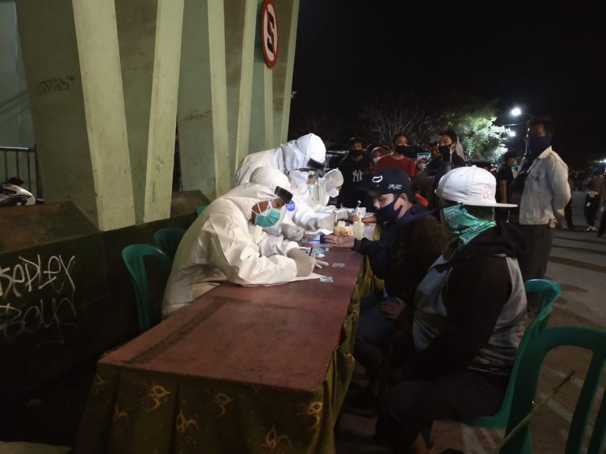Operasi swab hunter yang digelar Pemkot Surabaya/bicarasurabaya.com