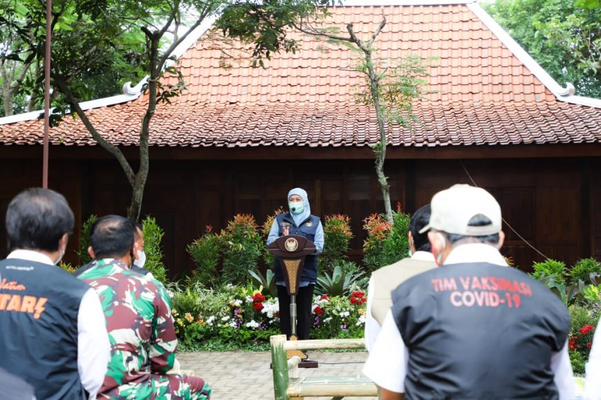 Gubernur Khofifah saat meresmikan RS Lapamgan di Madiun/ist