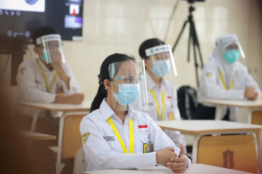 Dok. Simulasi sekolah tatap muka di SMPN 1 Surabaya /Ist