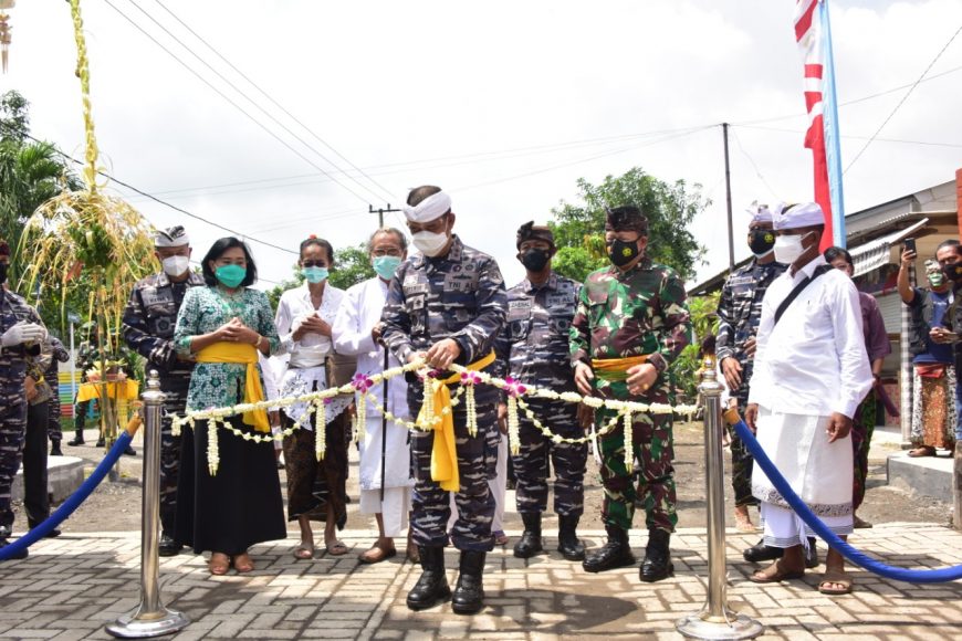 Acara peresmian Gapura Majapahit di Area Pura Segara Surabaya /foto: Dispen Koarmada II