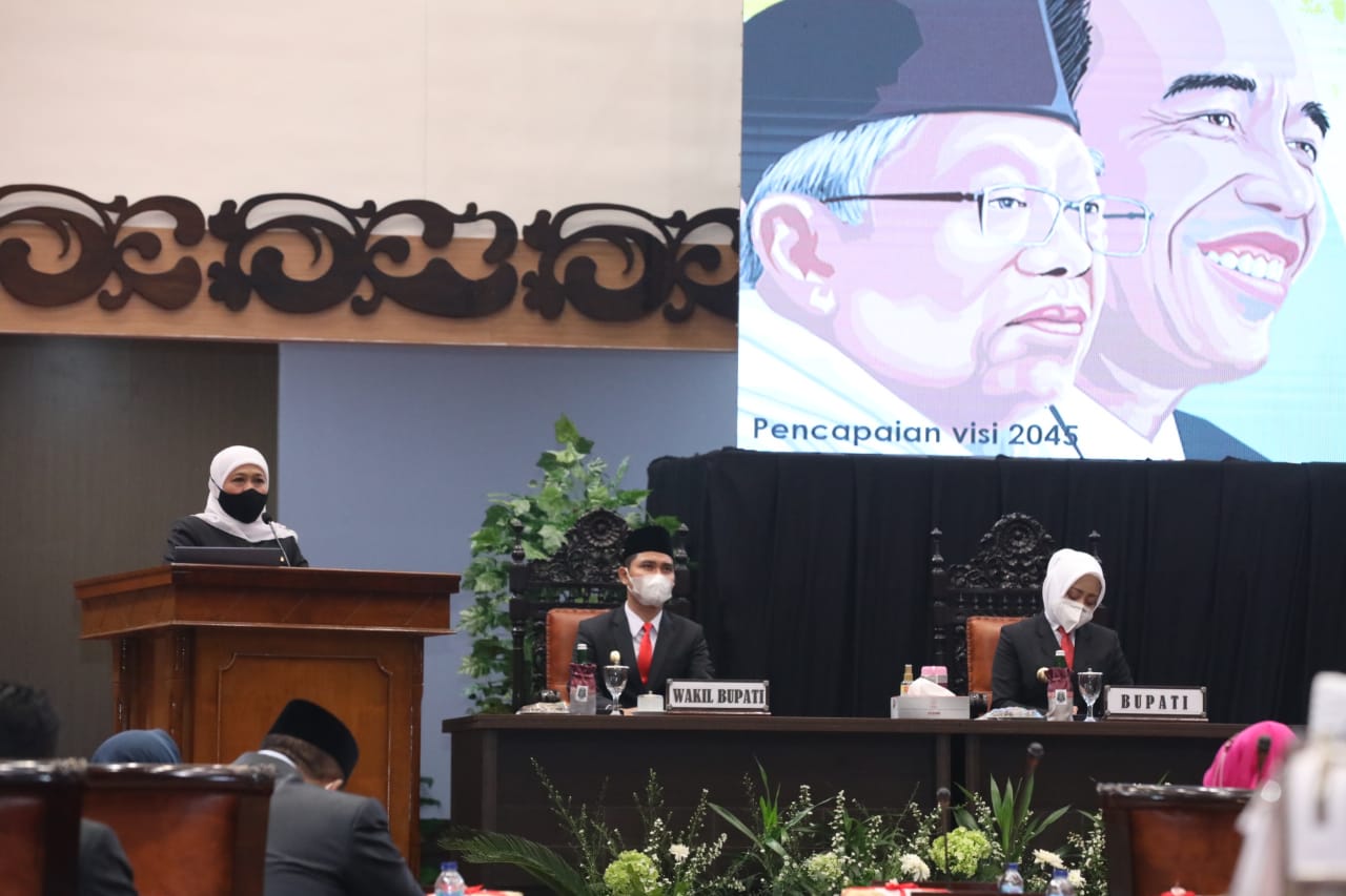 Gelaran sertijab Bupati dan Wakil Bupati Mojokerto di Gedung DPRD Kabupaten Mojokerto /Ist