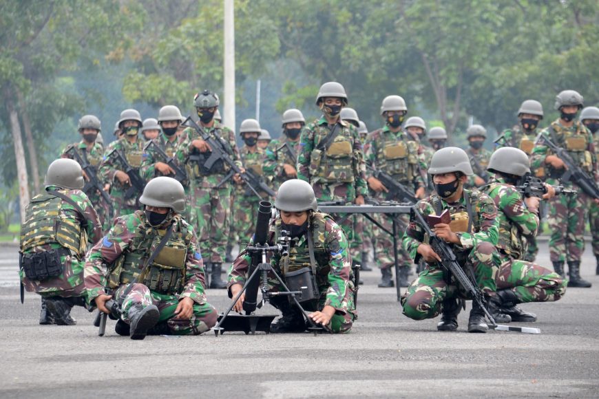 pemeriksaan kesiapan personel Yonif 3 Marinir /Dispen Kormar
