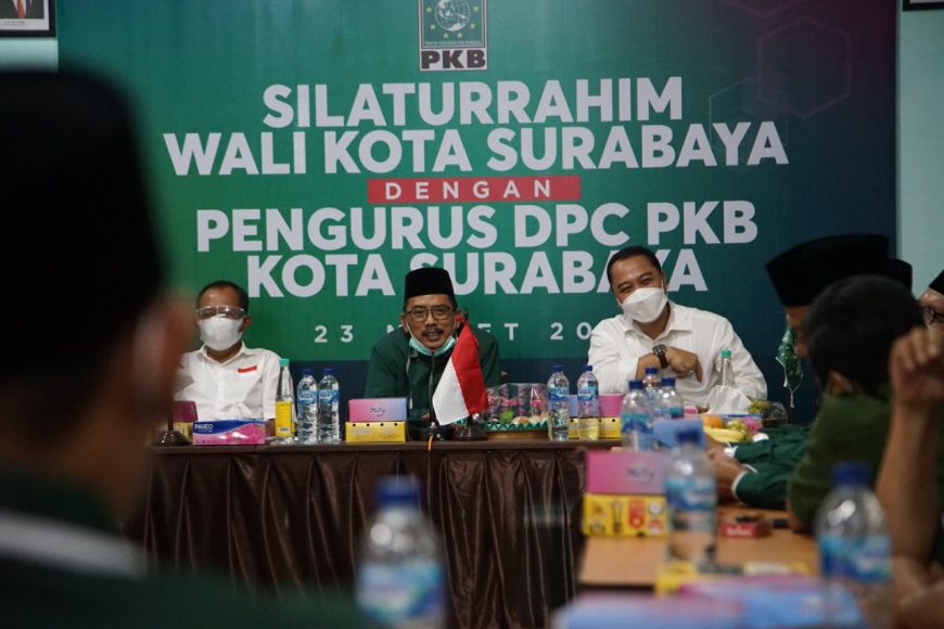 Eri dan Armuji saat silaturahmi ke PKB/ist