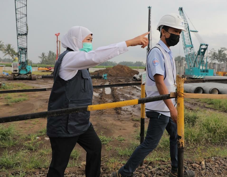 Gubernur Jatim, Khofifah Indar Parawansa saat melakukan kunjungan kerja ke Kabupaten Malang, Senin (8/3/2021) /Ist