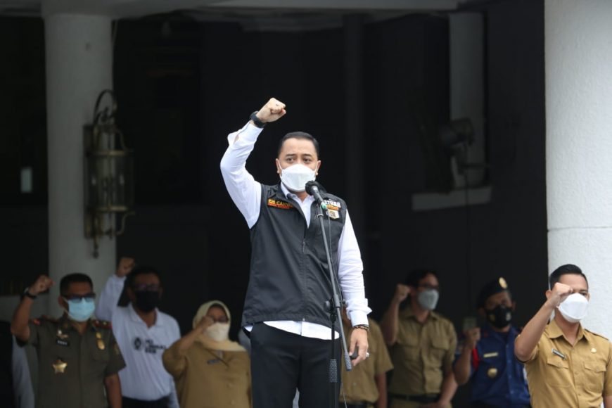 Wali Kota Eri saat memekikkan takbir/istimewa