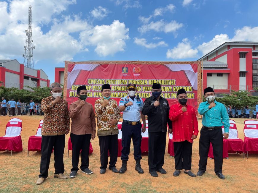 Penutupan program rehabilitasi bagi WBP pecandu, pengguna dan penyalahgunaan narkoba /dok. hms
