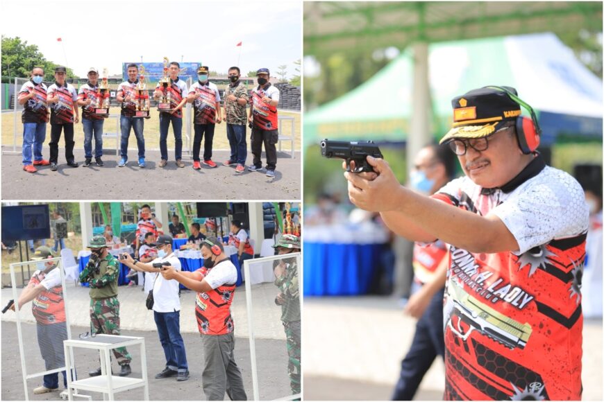 Lomba tembak pistol eksekutif ini dalam rangka Hari Dharma Karya Dhika 2021 /Ist