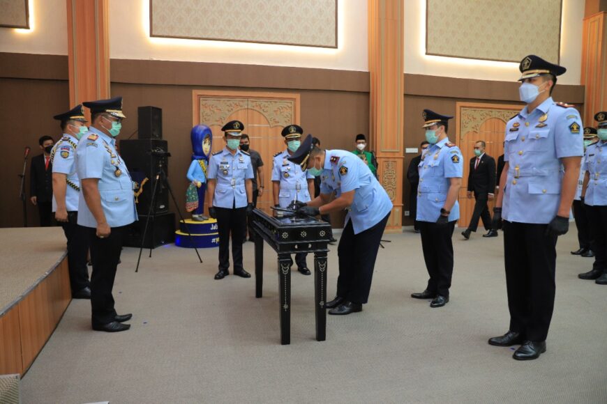 Acara pelantikan dipimpin langsung Kepala Kanwil Kemenkumham Jatim, Krismono /Ist
