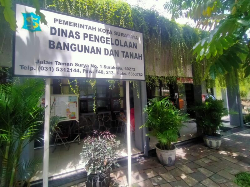 Kantor Dinas Pengelolaan Bangunan dan Tanah (DPBT) Kota Surabaya. /Bicara Surabaya
