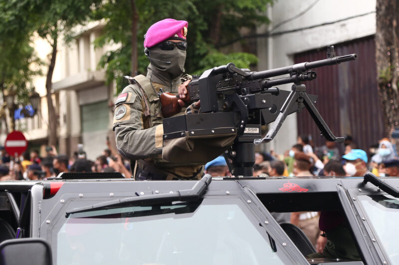 Pameran alutsista TNI AL di Jalan Tunjungan, Surabaya /Ist