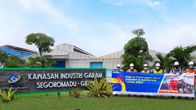 Subholding Gas Pertamina saat disalurkan perdana di PT Garam/Istimewa