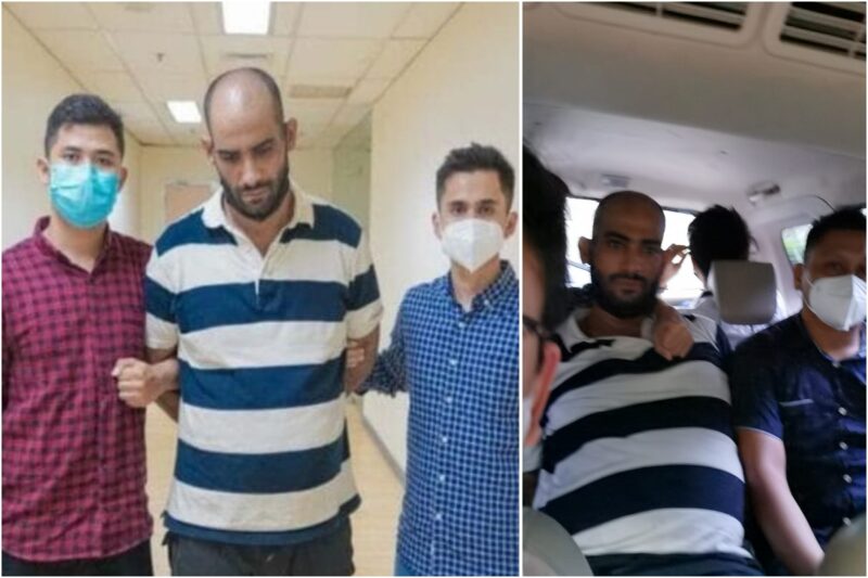 Deteni asal Palestina saat diamankan oleh petugas /dok. Kemenkumham Jatim