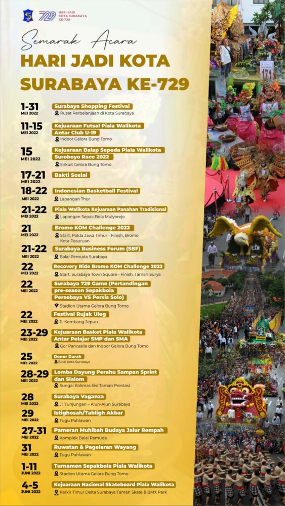 Pamflet event HJKS ke 729 /Diskominfo Surabaya