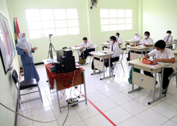 Ilustrasi: Situasi Pembelajaran Tatap Muka (PTM) jenjang SMP di Surabaya /Dok. Diskominfo Surabaya