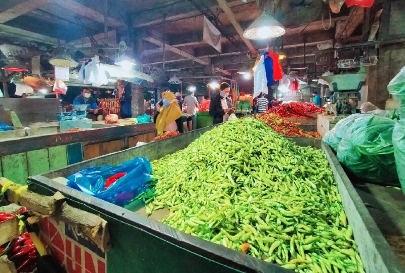 Komoditas cabai di Pasar Keputran Utara Surabaya /dok. Bicara Surabaya