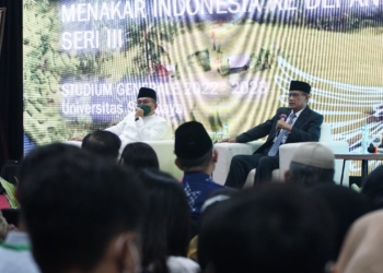 Ketua PBNU dan Ketua UMUM PP Muhammadiyah di salah satu kampus di Surabaya/Bicarasurabaya.com