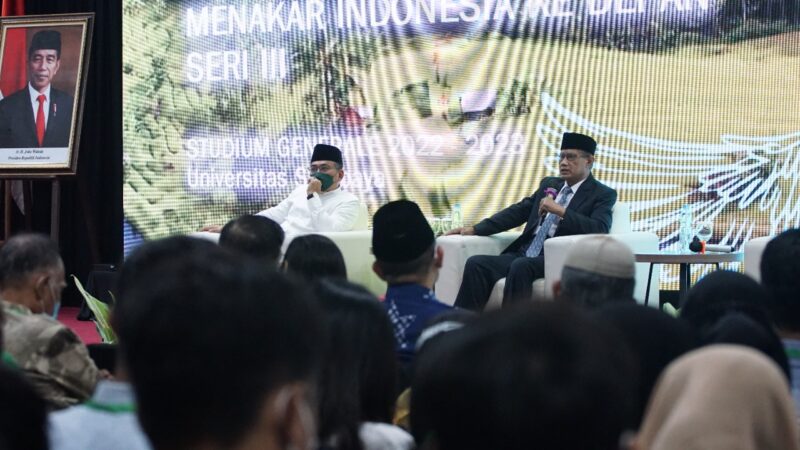 Ketua PBNU dan Ketua UMUM PP Muhammadiyah di salah satu kampus di Surabaya/Bicarasurabaya.com
