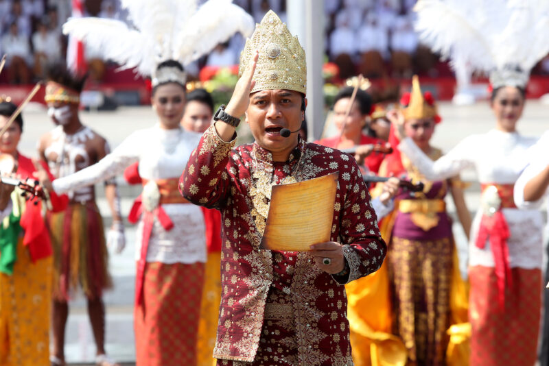 Wali Kota Eri saat membacakan puisi pada saat upacara Hari Sumpah Pemuda/Dok. Diskominfo