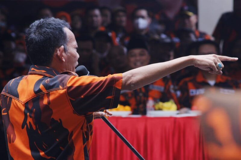 Ketua OKK Pemuda Pancasila (PP) Kota Surabaya, Samsurin Welangon (dok. Bicara Surabaya)
