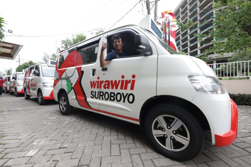 Inilah wajah angkutan feeder Wirawiri Suroboyo yang baru diresmikan/Dok. Diskominfo Surabaya