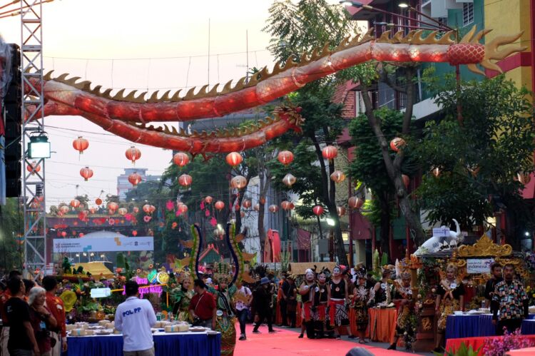 Festival Rujak Uleg 2023 di kawasan Kya-kya, Jalan Kembang Jepun Surabaya (dok. Pemkot Surabaya)
