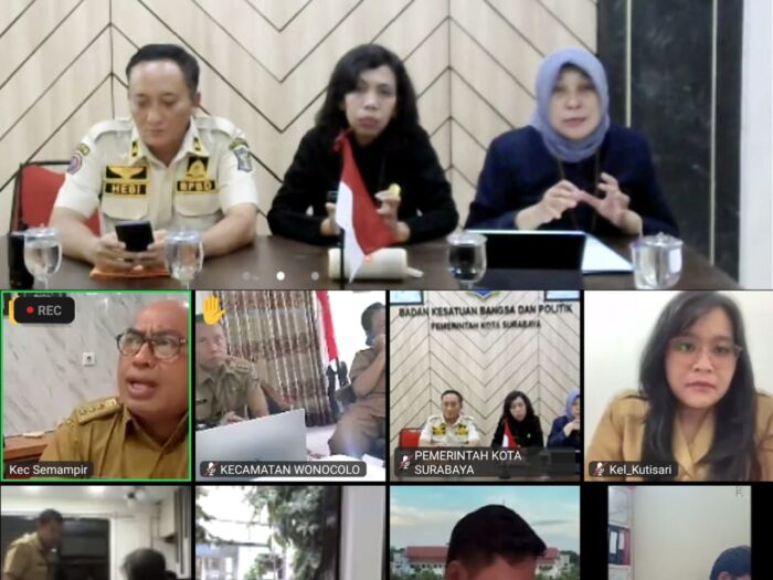 Rapat koordinasi bersama jajaran Pemkot Surabaya dalam kesiapan Pemilu 2024 /Foto: Diskominfo Surabaya
