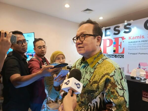 CEO Krista Exhibitions Daud D. Salim saat jumpa pers di lokasi acara/dok.bicarasurabaya.com