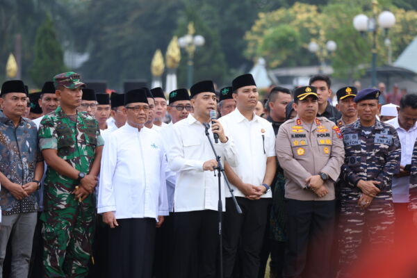 Deklarasi Jogo Suroboyo di Tugu Pahlawan Surabaya, Kamis (4/9/2025).