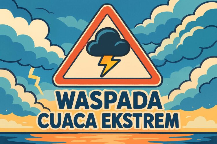 Ilustrasi peringatan cuaca ekstrem (BS/Yan)