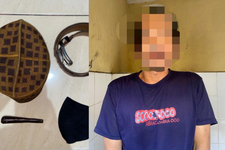 dok. Terduga pelaku pencurian saat diamankan Polsek Semampir, Polres Tanjung Perak Surabaya (Hms/Res)