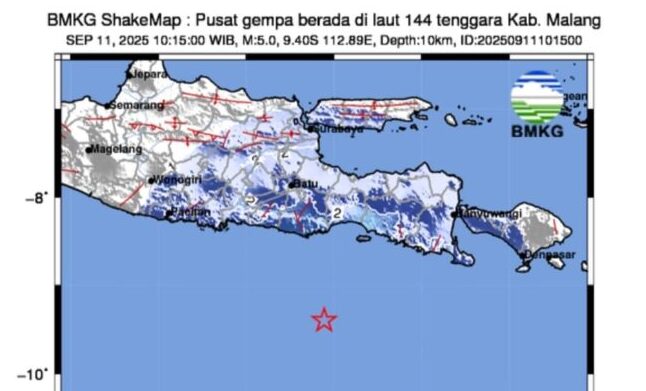 (Foto: Tangkapan layar @BMKG/BS)