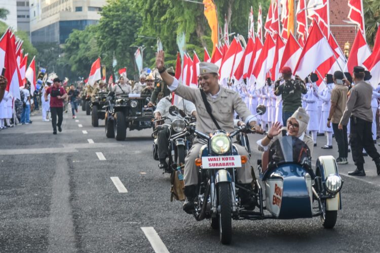 Wali Kota Eri Cahyadi saat Parade Juang 2024 lalu. (Foto: Istimewa/BS)
