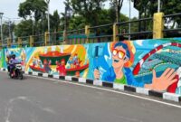 Mural Gubeng Pojok usai diperbaiki. (Foto: Humas-Ist/BS)