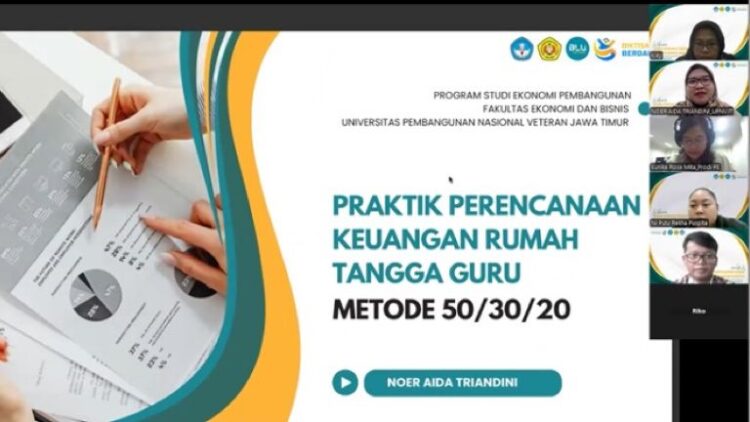 Webinar literasi keuangan kepada para guru/dok.bicarasurabaya.com