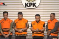 Mantan Bupati Ponorogo dan tiga tersangka lainnya (Foto: Dok-Ist/BS)